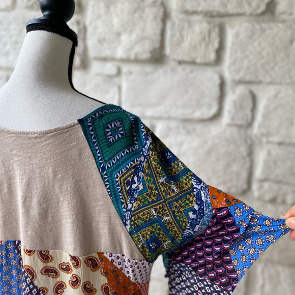 Umgee Patchwork Dress / Size Large - Picture 10 of 13